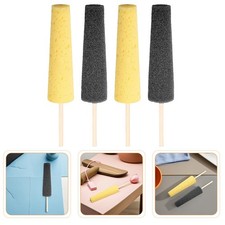  4 Pcs Bastoncino Spugna Per Rifinitura Ceramica Strumenti Intagliare L'argilla