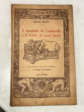 OSCAR WILDE - IL FANTASMA DI CANTERVILLE E IL DELITTO DI LORD - FORMIGGINI, 1927