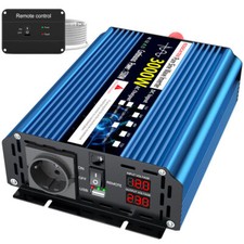 Inverter Sinusoidale Puro 1500W 3000W 12V a 230V Inverter Convertitore di Tensione