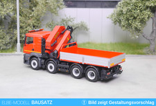1:87 EM177 kit 4 assi pianale camion con gru di carico senza cabina adatto per Herpa