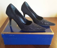 SCARPE donna numero 34 LADY LINE nero black woman shoes MADE IN ITALY tacchi 