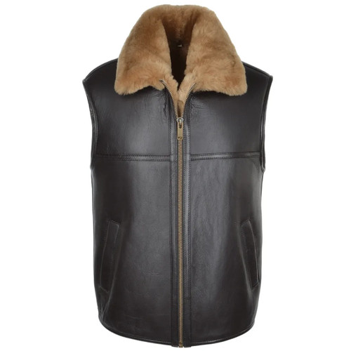Gilet uomo pelle pecora - gilet, di
