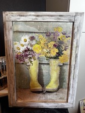 Dipinto olio su tavola 21x28