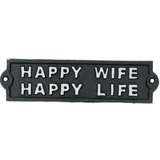 Insegna Happy Wife Happy Life