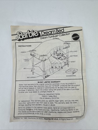 Vintage barbie dream - dream, bed