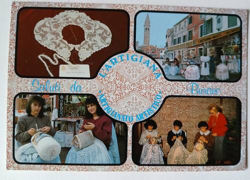 Cartolina saluti burano - cartolina,