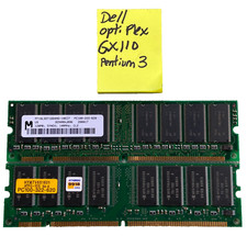 Lotto Dell Optiplex Memory Micron 128 MB 100 MHz PC100-222-620 322Hyundai SDRAM DIMM