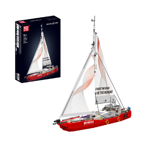 Mould king 10190 barca vela - barca, a
