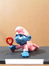 Puffo bambino rosa + sonaglio