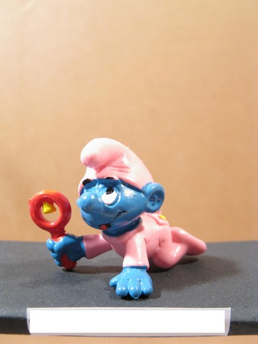 Puffo bambino rosa sonaglio - puffo,