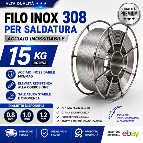 Filo inox 308 mig - filo,