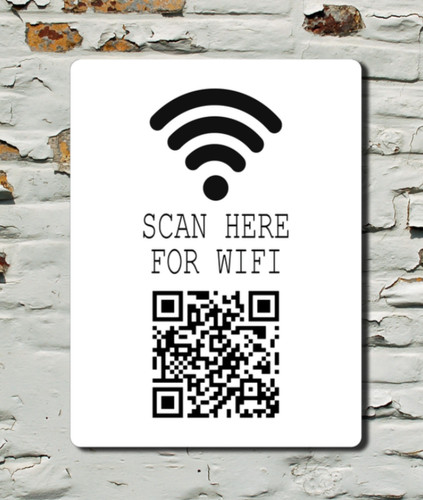 Targa insegna code wifi - targa,