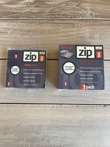 New sealed iomega zip - new,