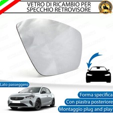 SPECCHIETTO OPEL CORSA F VETRO SPECCHIO RETROVISORE DESTRO LATO PASSEGGERO