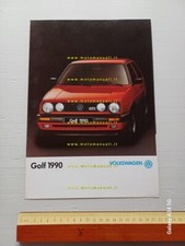 Volkswagen Golf GTI modello 1990 depliant italiano originale