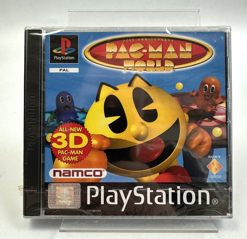 Ps1 pac man world - world,, nuovo