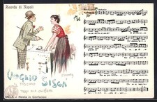 Cartolina artistica firmata