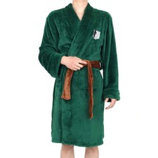Anime Attack on Titan Cosplay Accappatoio da Notte Uomo Flanella Camicia da Notte Pigiama