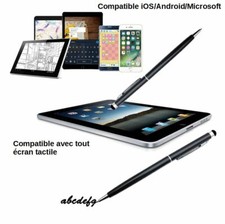 STYLET/STYLO 2en1 UNIVERSEL ÉCRAN TACTILE SMARTPHONE APPLE SAMSUNG HUAWEI GPS...