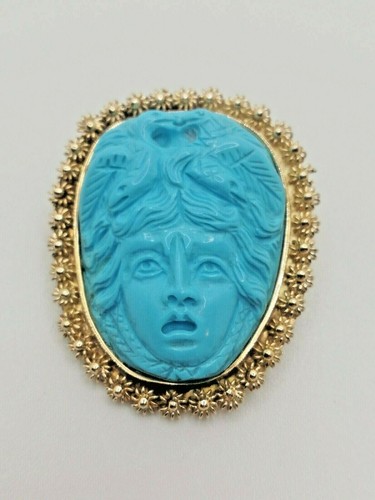 Medusa pendant 18kt gold - pendant,