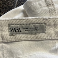 Jeans uomo Zara bianco EUR 42