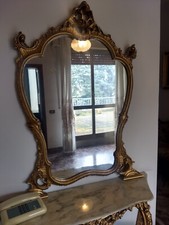 Console emiliana stile Luigi XV con specchiera