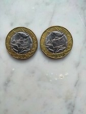 2 monete da 1000 lire Italia Turrita 1° tipo (Europa errata) e secondo tipo