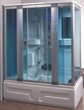 CABINA Doccia Idromassaggio 160x85 Vasca-Bluetooth -Arredo- Bagno BOX  TOUCH ITA