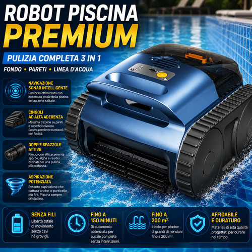 Robot piscina pulizia pareti - robot,