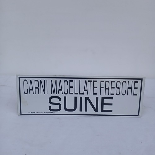 Insegna smaltata serigrafata - smaltata,