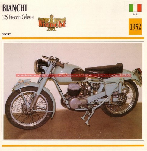 Bianchi 125 freccia - freccia, celeste