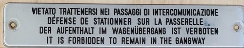 Etichetta ferroviaria vietato - ferroviaria,