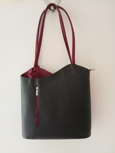 Borsa zaino nero - borsa/zaino, pelle