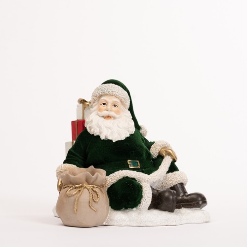 Babbo natale seduto velluto - babbo,