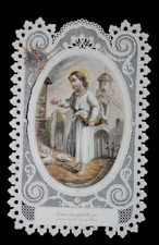 Image pieuse  dentelle canivet