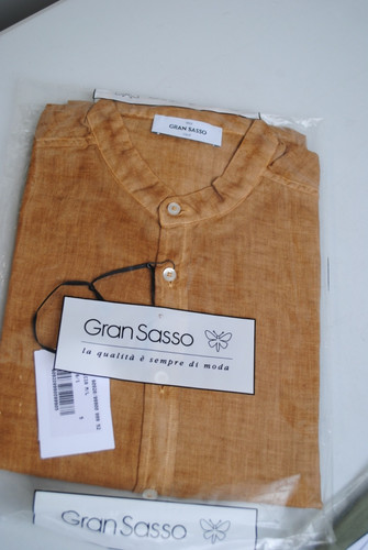 Gran sasso camicia puro lino - gran,