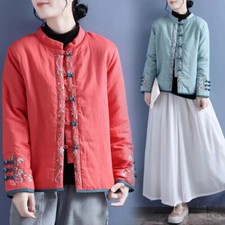 Donna Stile Etnico Cappotto