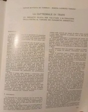 TRANI Cattedrale : impianto pilota/De Tommasi,Tabasso Laurenzi SAGGIO 1989
