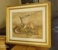 Dipinto Quadro Olio Su Tela frutta morta  Firmato 
