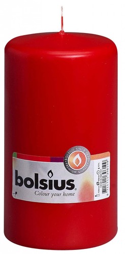 Cero moccolo candela rosso - rosso, h
