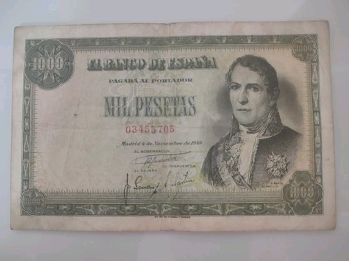 Billete 1000 pesetas - billete, 1949