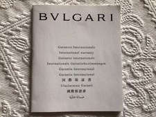 Libretto Garanzia Internazionale Bulgari BB38WSSDCH-101376