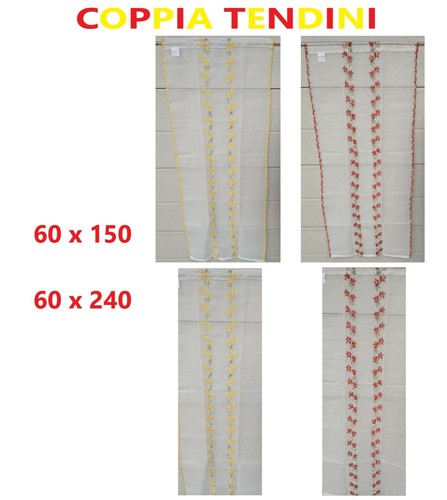 Coppia tenda tendine 60x150 - coppia,