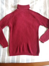 maglione dolcevita rosso Zara in cotone taglia M