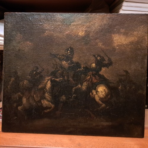 Dipinto olio tela - olio, su