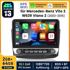 Per Mercedes-Benz Viano W639 2004-2014 Navigatore 2GB+64GB Android 13 Autoradio GPS