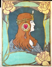 DESSIN dans l'esprit de MUCHA