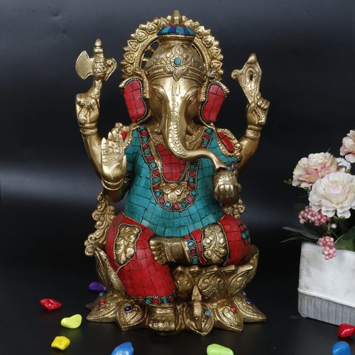 Statua ganesha idolo - ganesha, ottone