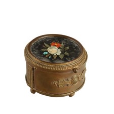 Scatola Antica Bronzo Dorato