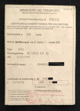 LIBRETTO ORIGINALE CERTIFICATO